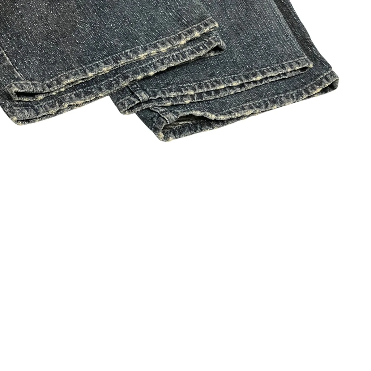 DOUBLE SIDE PANTS ワイドレッグ ダブル フロント デニムパンツ - Image 3