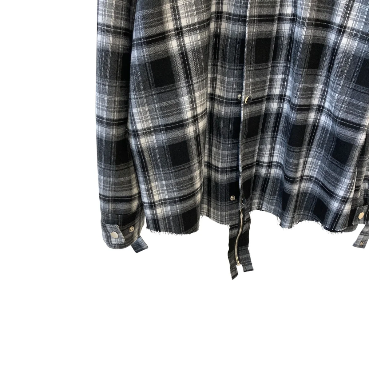 HOODED OMBRE CHECK SHIRTシャツジャケット - Image 4