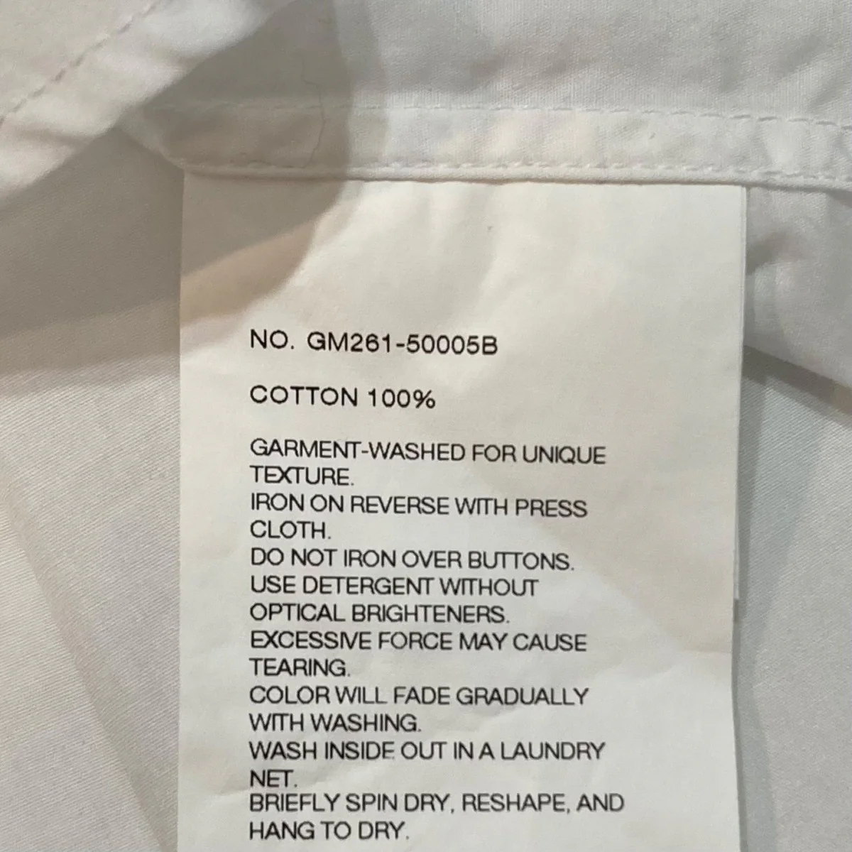 Broad Regular Collar Shirt長袖シャツGM261-50005B - Image 7