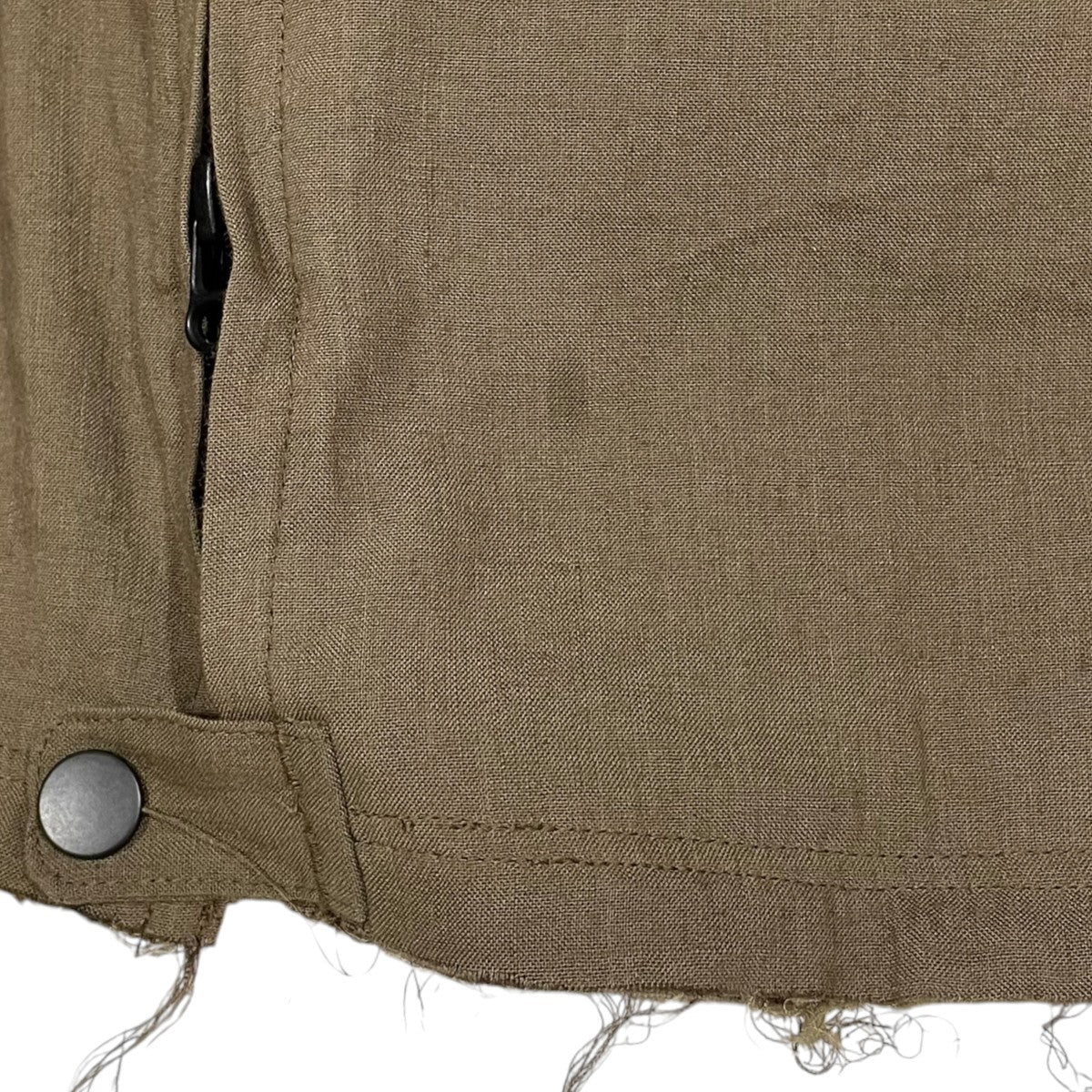 26SS ジップアップジャケット L／N ZIPUP SHIRT JACKET リネンナイロン ジップアップ シャツジャケット ANC-SH77 - Image 7