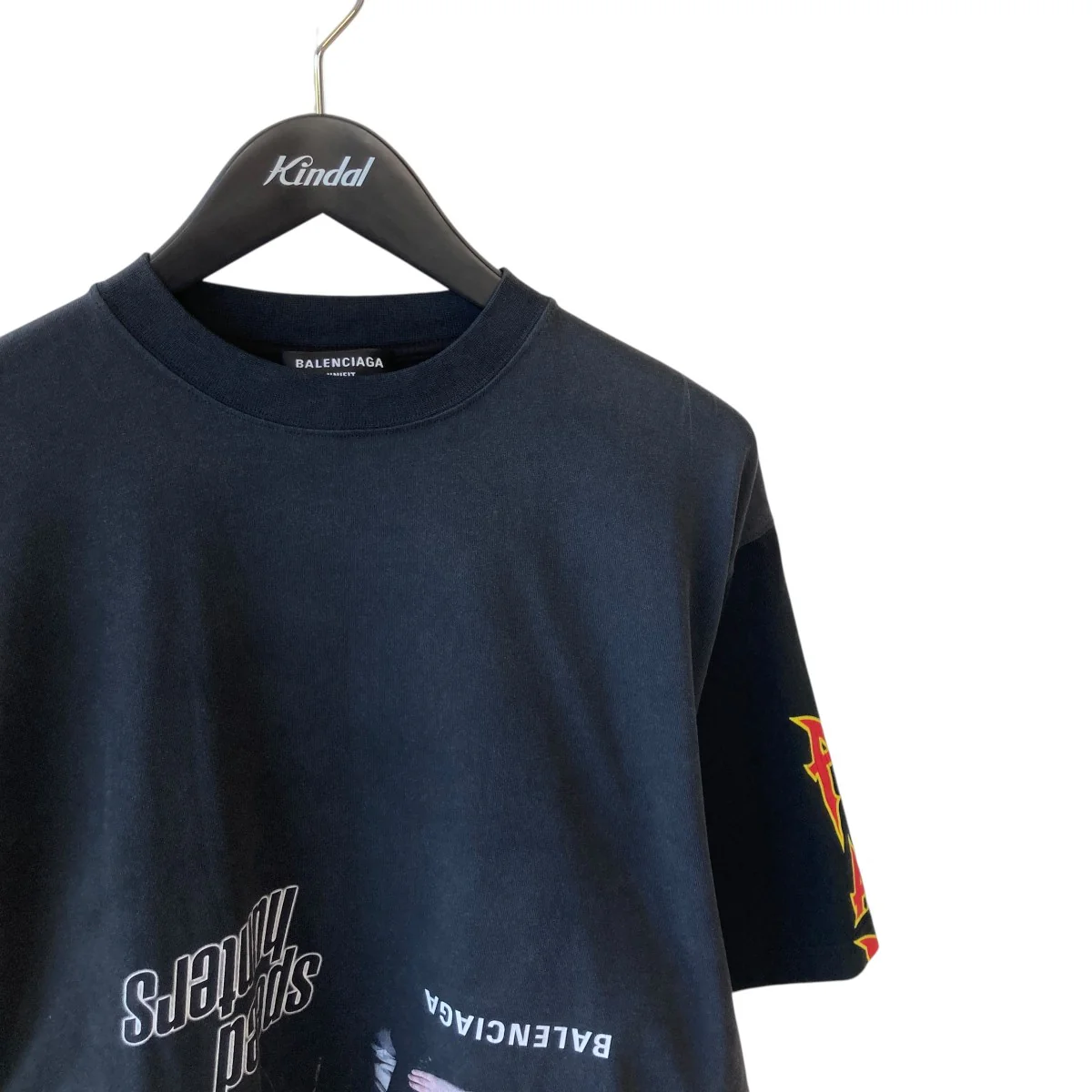 22SSSpeed Hunter Upside Down Oversized半袖Tシャツ698811 TMVC9 - Image 3