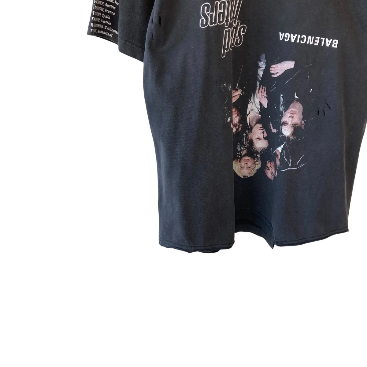 22SSSpeed Hunter Upside Down Oversized半袖Tシャツ698811 TMVC9 - Image 4