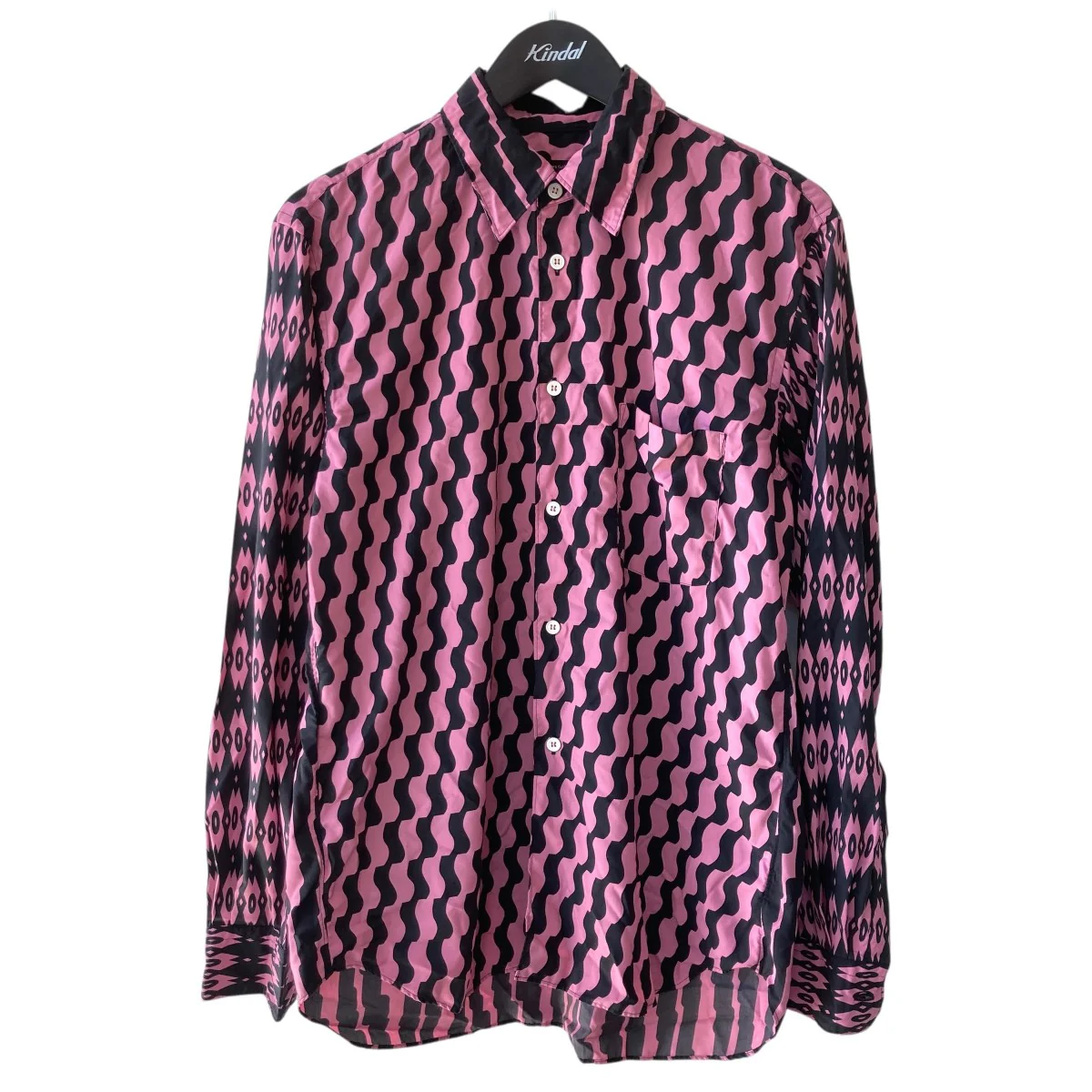 Printed Long Sleeve Shirt総柄長袖シャツ AD2025pq-b007