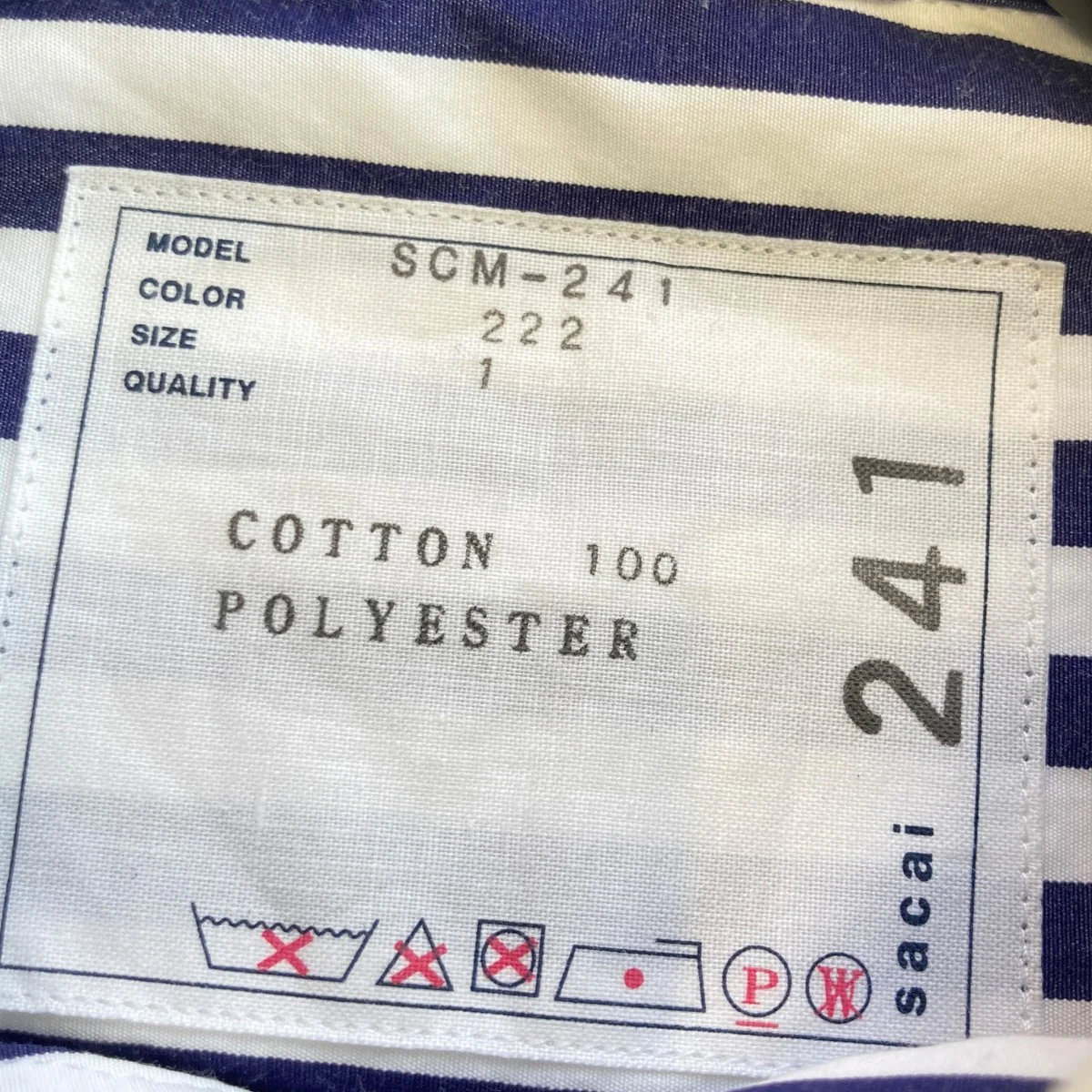 Cotton Poplin Shirt長袖シャツSCM-241 - Image 5