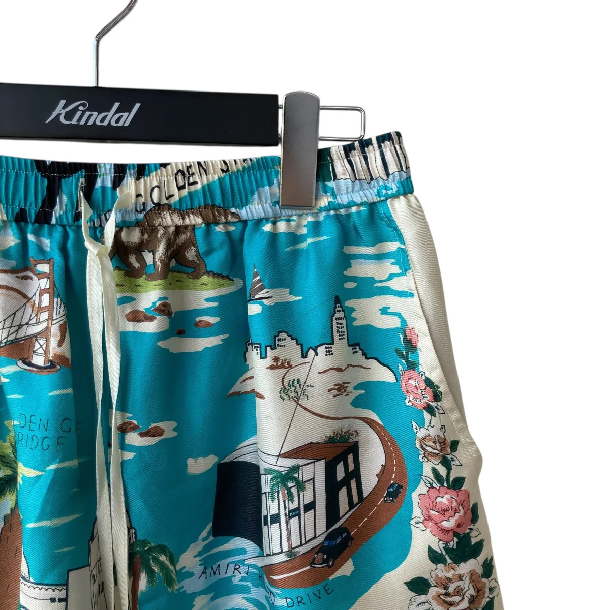 CALIFORNIA HAWAIIAN PJ SHORTS SILK100％ショートパンツ - Image 3