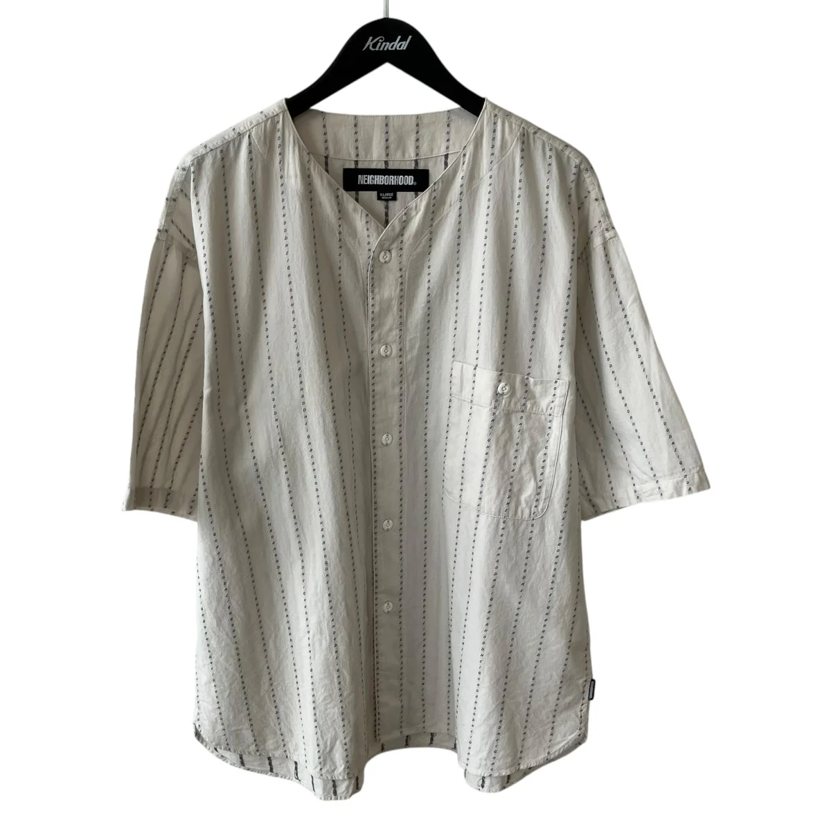 25SSDOBBY NO COLLAR SHIRT半袖シャツ251TSNH-SHM09