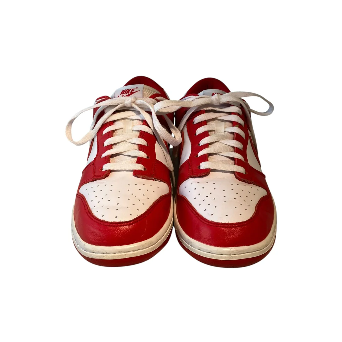 Dunk Low SP White and University RedローカットスニーカーCU1727-100 - Image 3