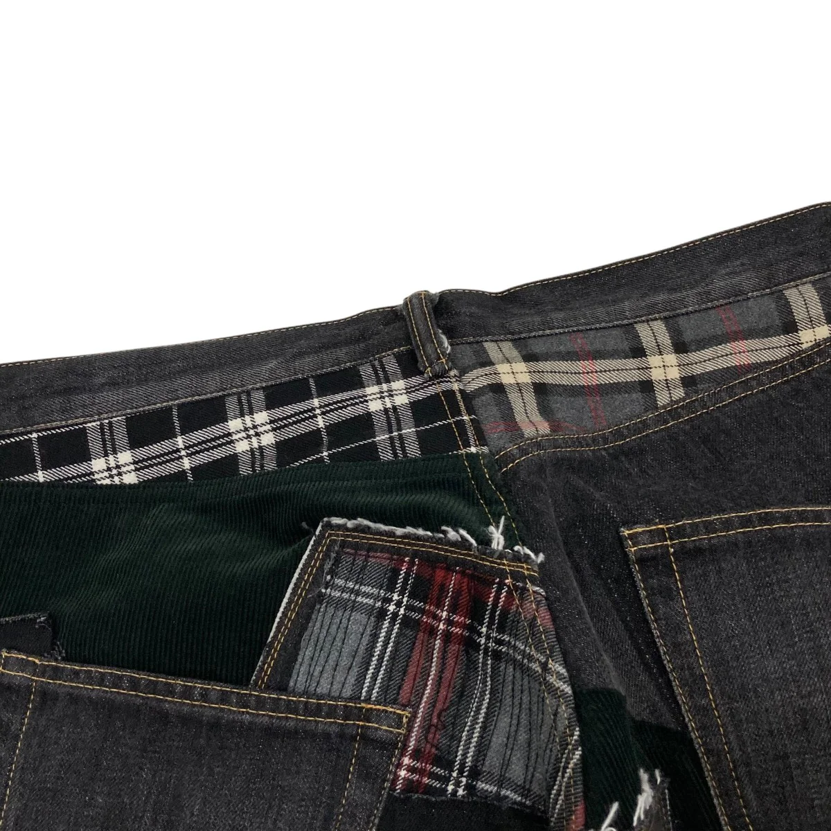 Patchwork JeansデニムパンツWOP040 - Image 4