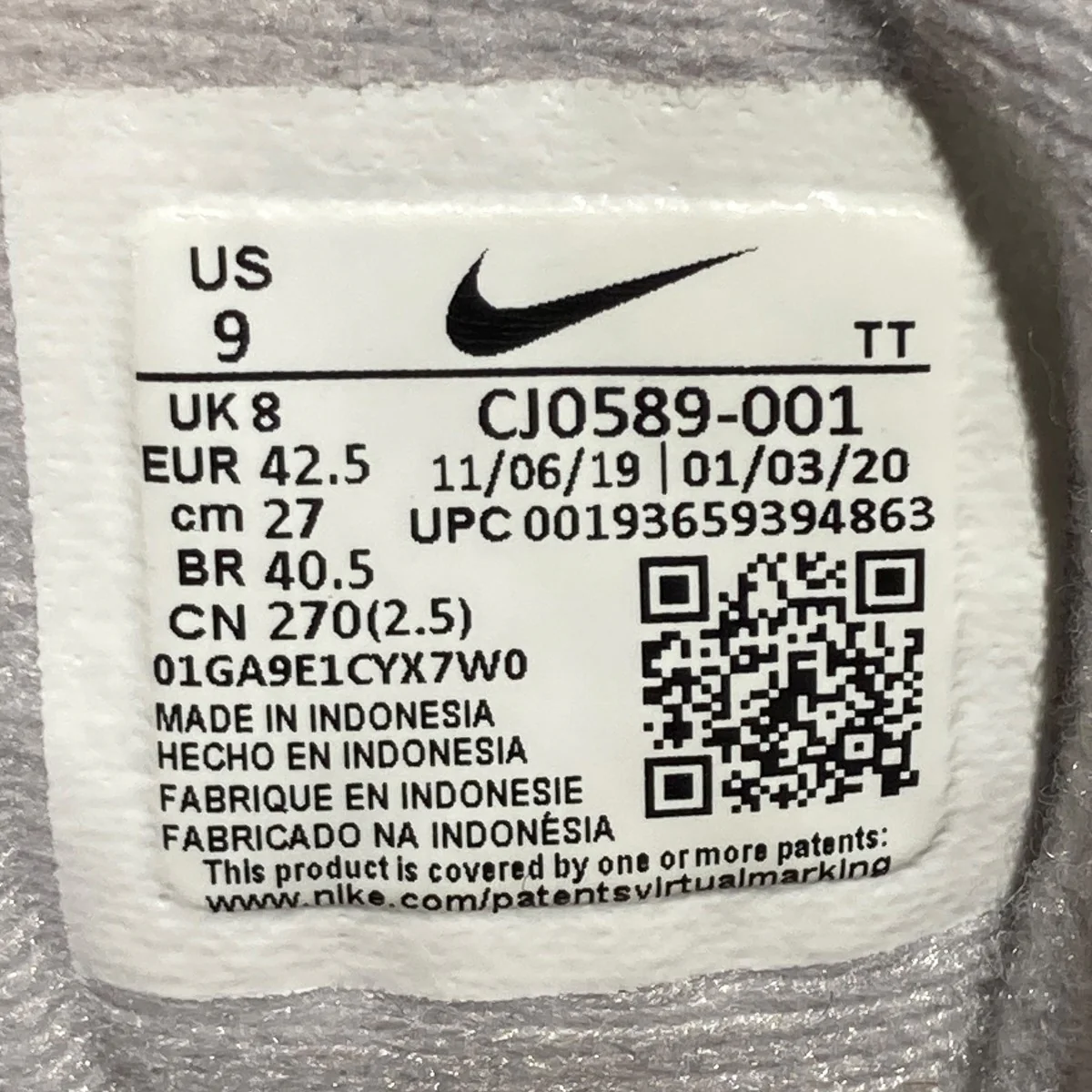 AIR MAX 95 QSスニーカーCJ0589-001 - Image 6