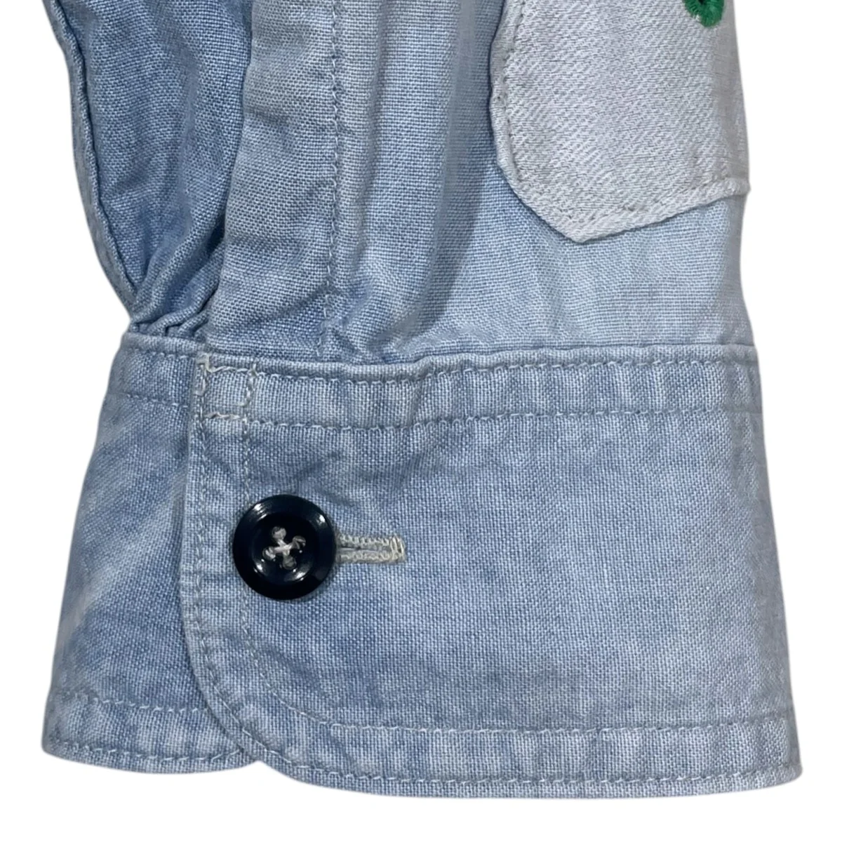 25SS シャンブレー 2TONE BONEパッチベンチレーターワークシャツ Chambray 2Tones Bone Patch Ventilator S K2504LS142 - Image 4