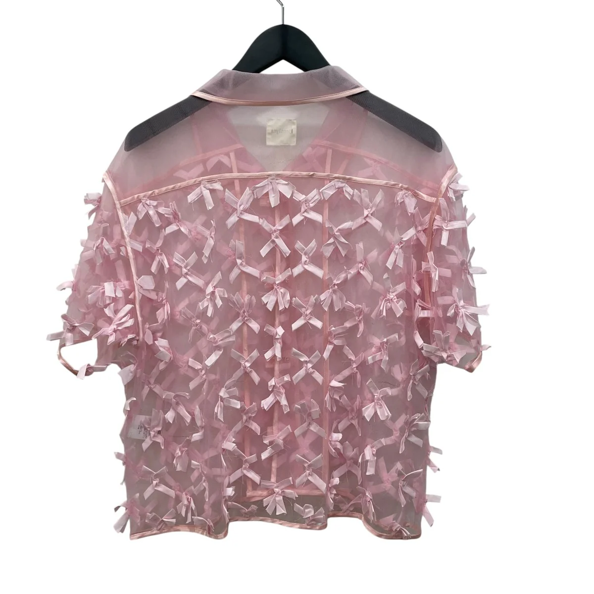 ribbon tulle shirts半袖シアーシャツJL225SH984 - Image 3
