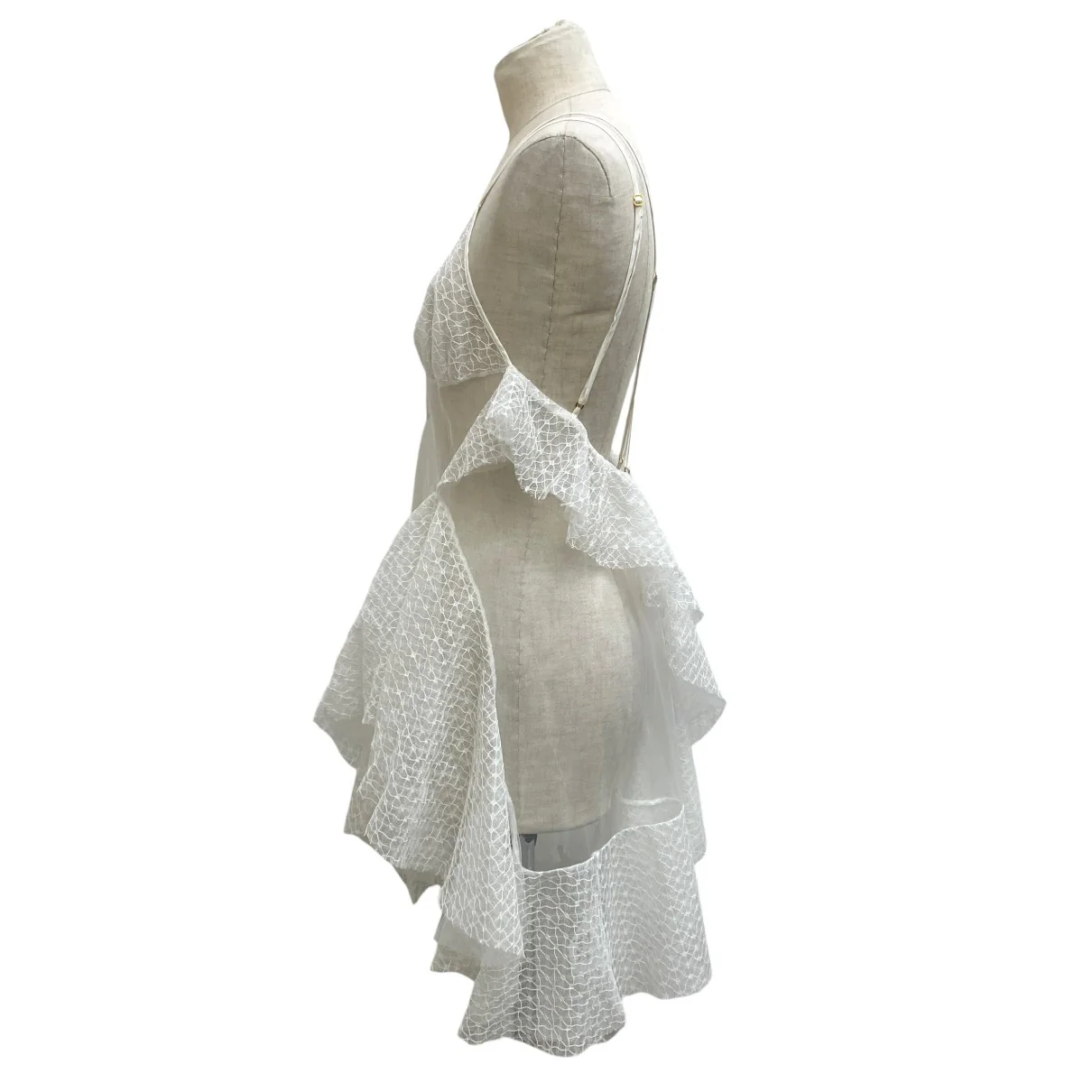 24SSRUFFLE LACE MINI DRESSワンピースFTC242-0815 - Image 5