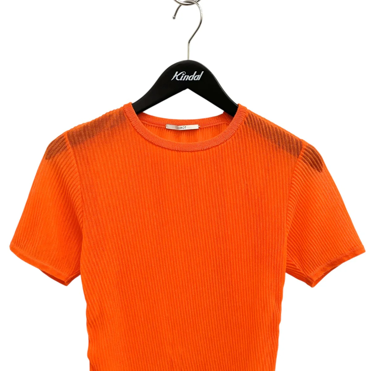 Pleats sheer knit半袖ニット018-022-KT27 - Image 3