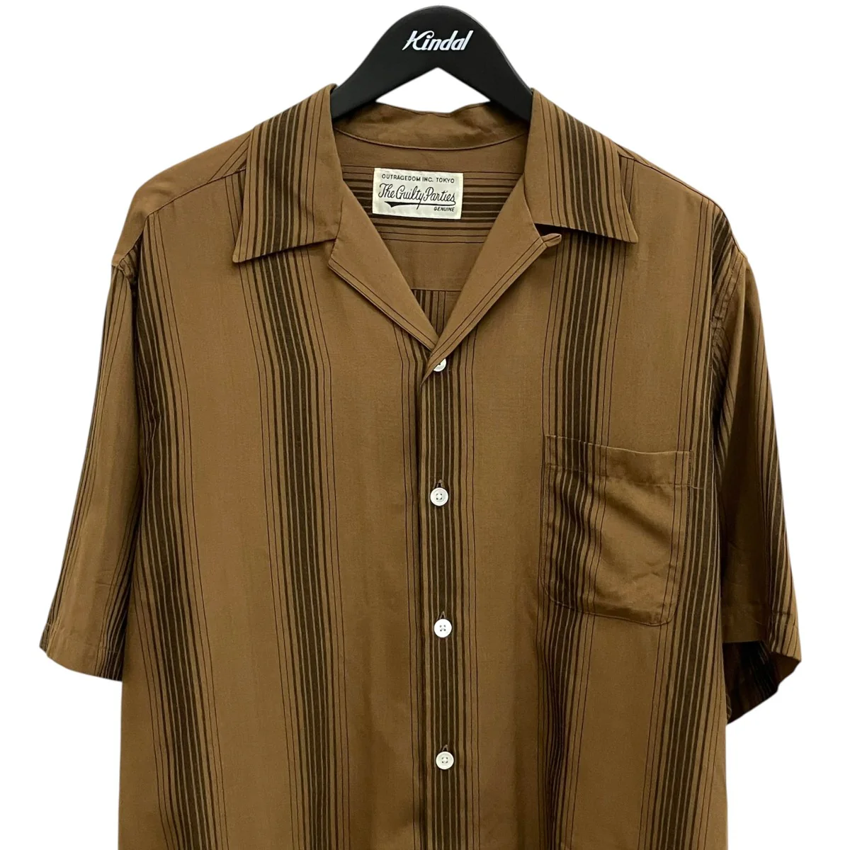 23SSSTRIPED OPEN COLLAR SHIRT半袖シャツ - Image 3