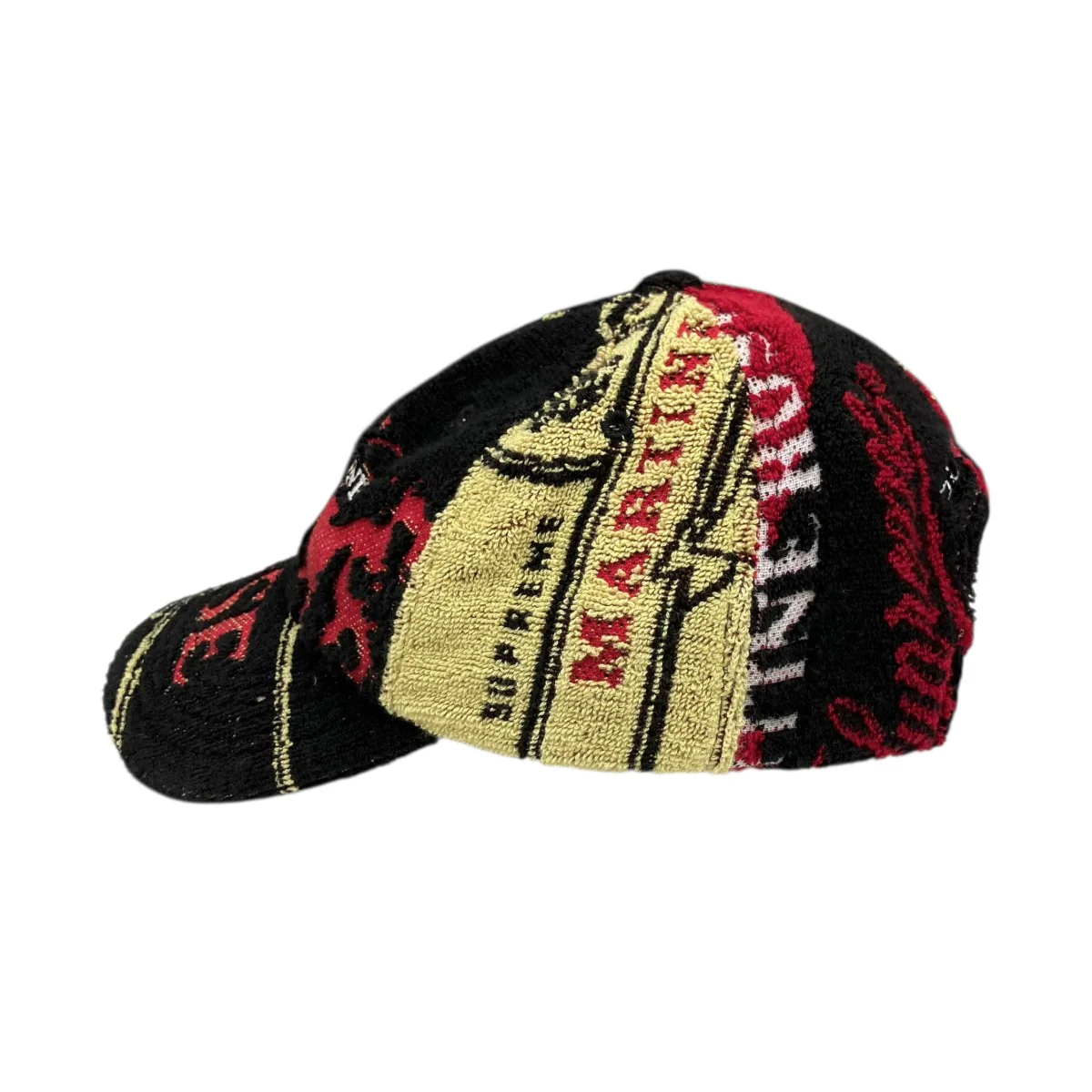 Towel 6-Panel Blackパイル地 キャップ - Image 3