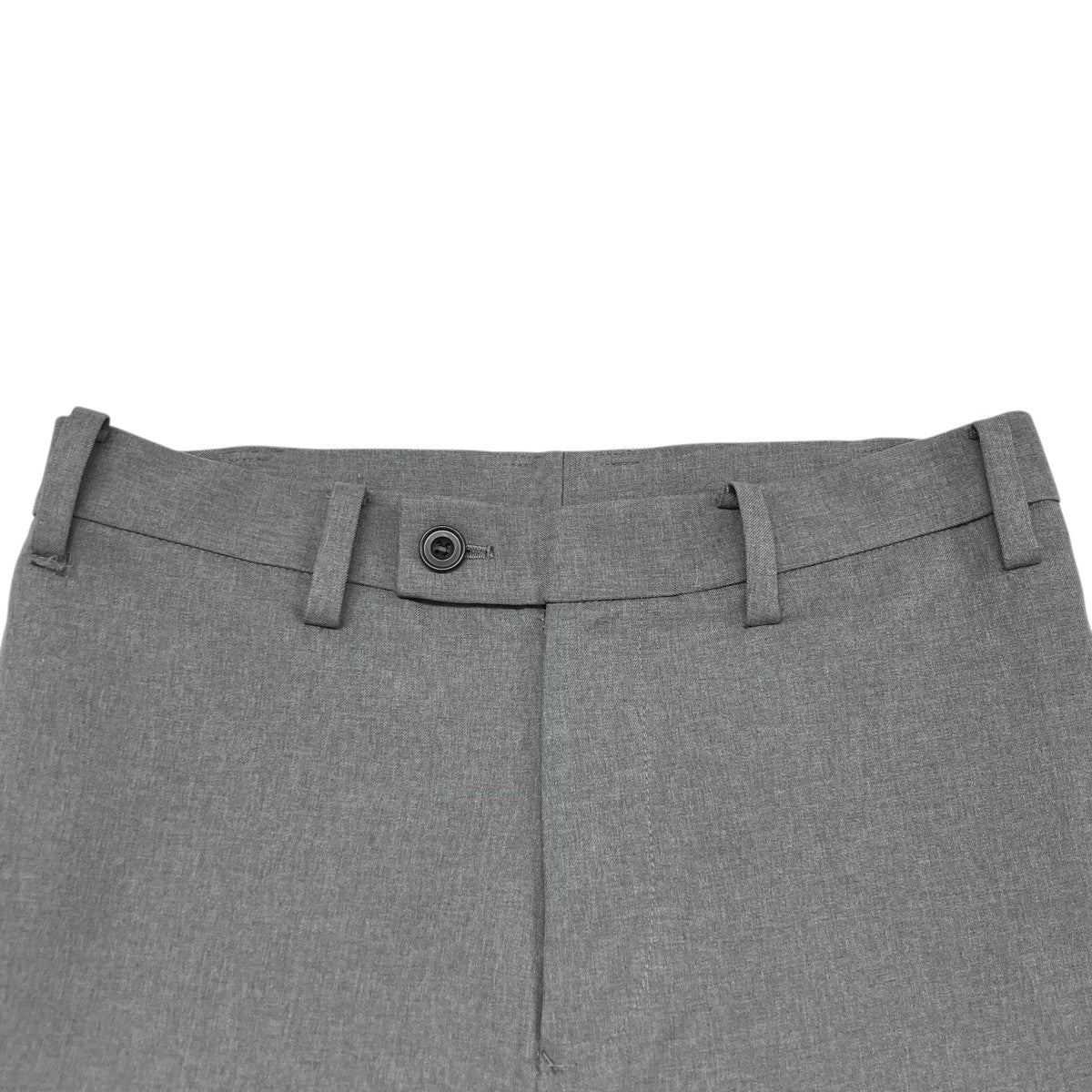 RECYCLE POLYESTER STRAIGHT PANTS   GRAYスラックスAM26A-P05 - Image 3