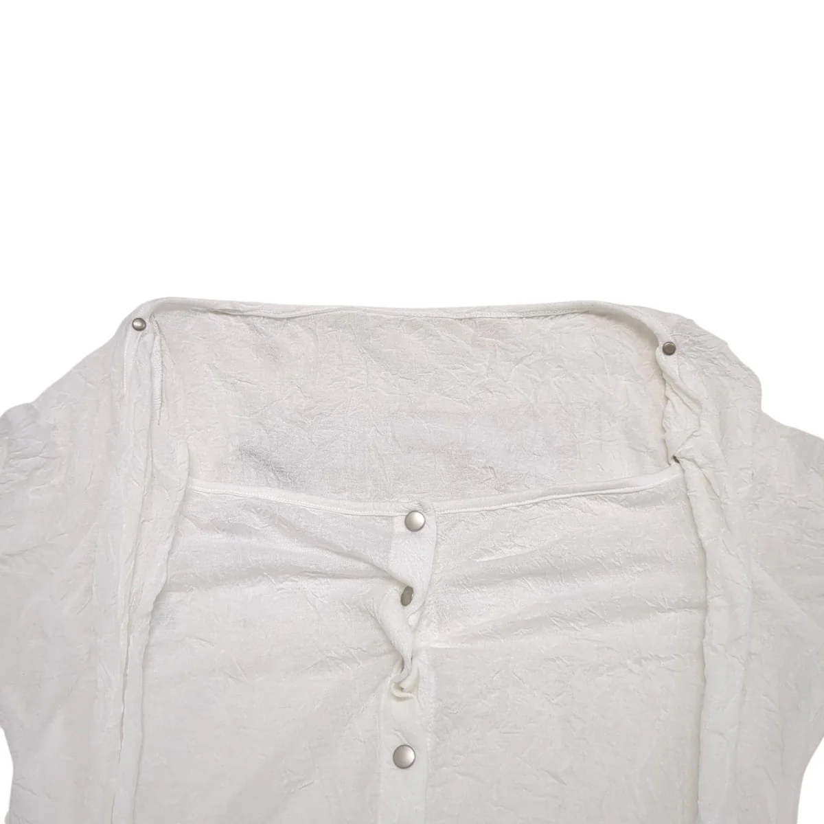 WASHER PLAIN STITCH CARDIGAN WITH RIBBONブラウスLP-T09-933 - Image 3