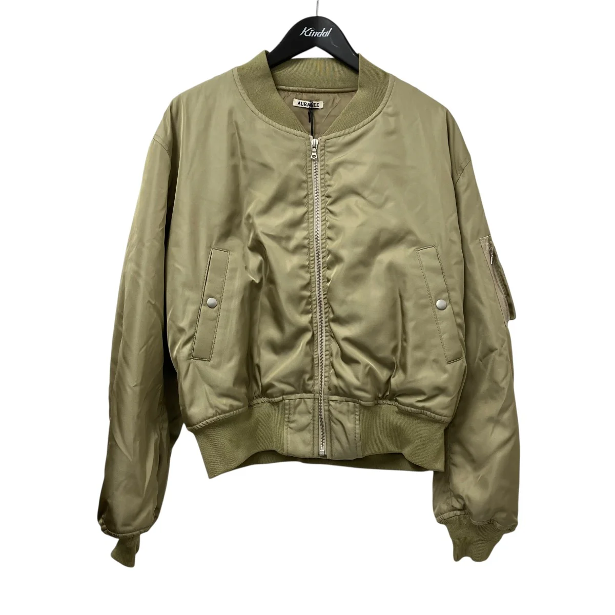 HIGH DENSITY SILK TWILL FLIGHT BLOUSONMA-1ジャケットA25SB01AS