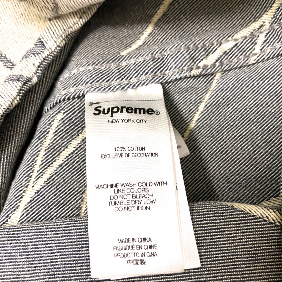 Handwriting Jacquard Denim Shirtデニムシャツ - Image 7
