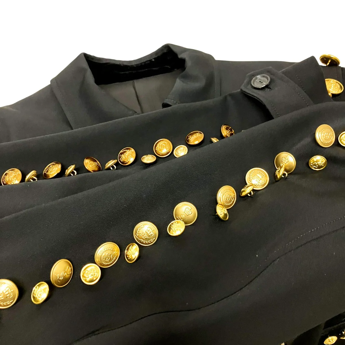 zip up brit jacketボタン装飾ジャケットsj.0004aSS25 - Image 4