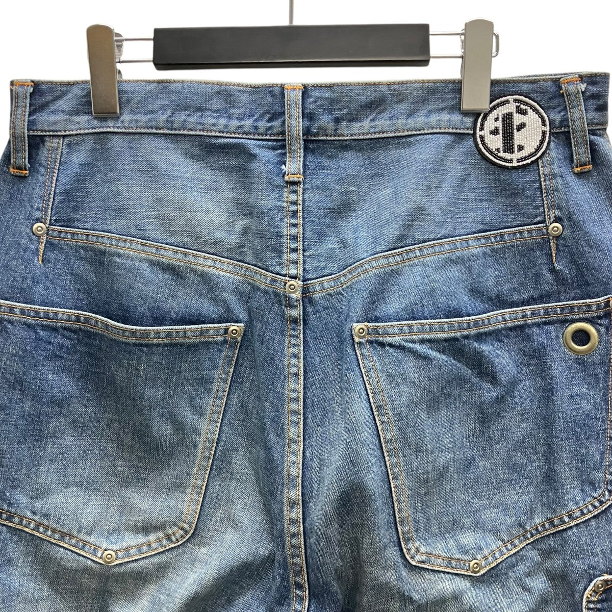 NEWCOMMUNE Aged Baggy Denim Shorts デニムショートパンツ - Image 4