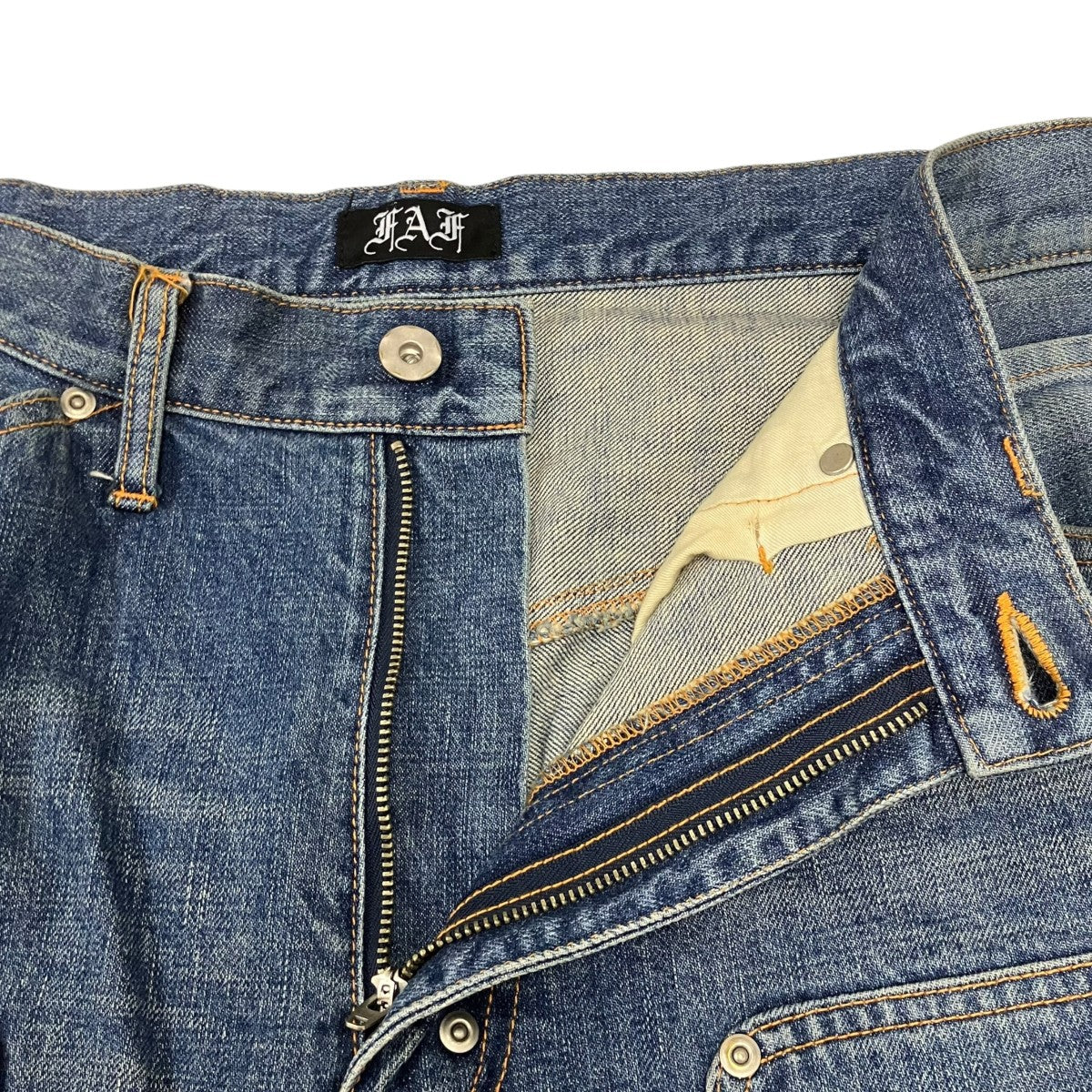 NEWCOMMUNE Aged Baggy Denim Shorts デニムショートパンツ - Image 5