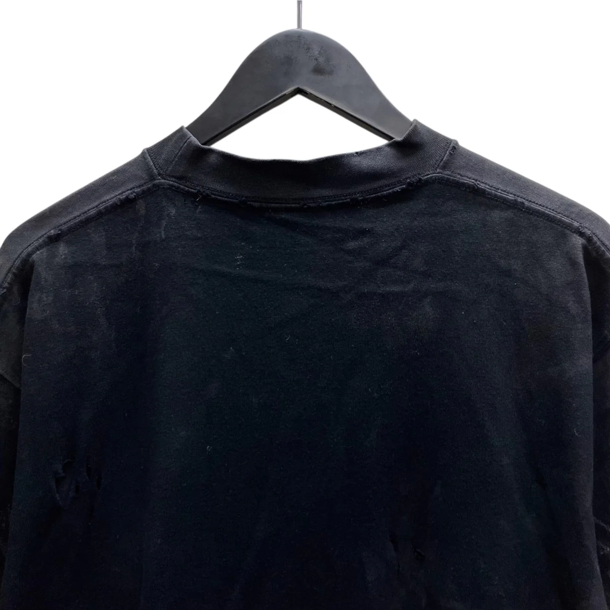 パリスムーンアップサイドダウン再構築ダメージ加工オーバーサイズTシャツ - Image 4