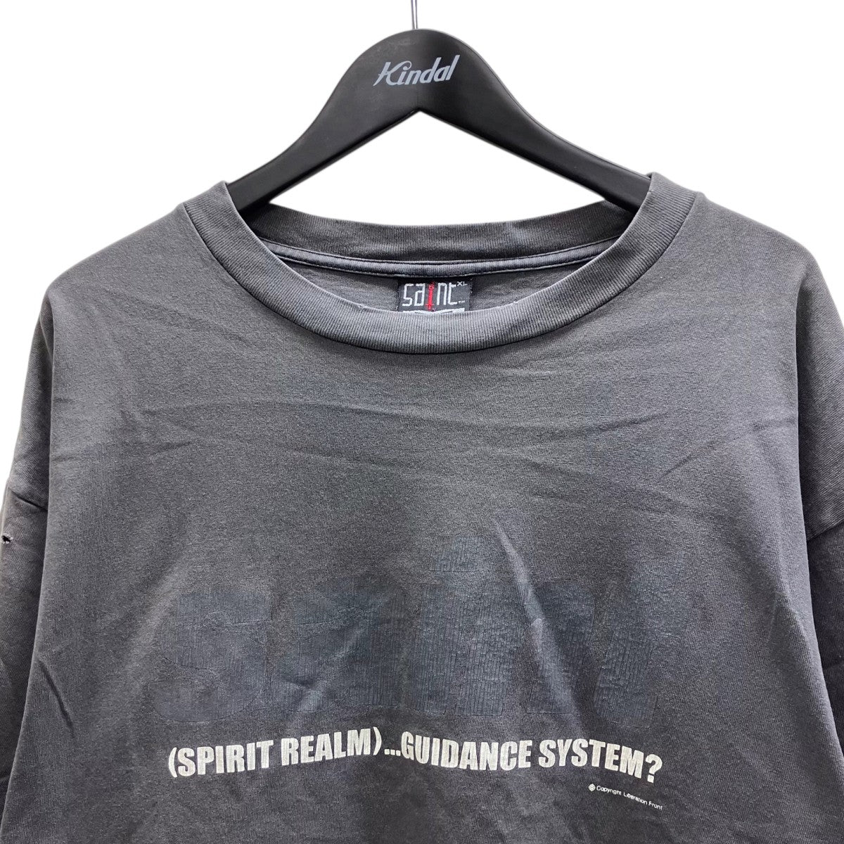 T SHIRT SM-S23-0000-006ユーズド加工プリントTシャツ - Image 2