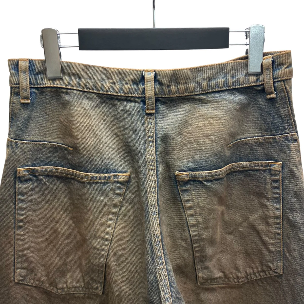 25AW 3D TWISTED WIDE LEG JEANS   MUD FADED INDIGO 3D ツイステッド ワイド レッグ ジーンズデニムパンツ - Image 4