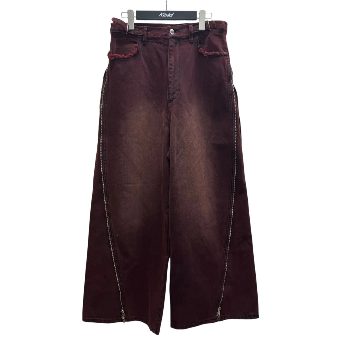 ZipDesign Buggy DenimPantsジップデザイン バギーデニム パンツ