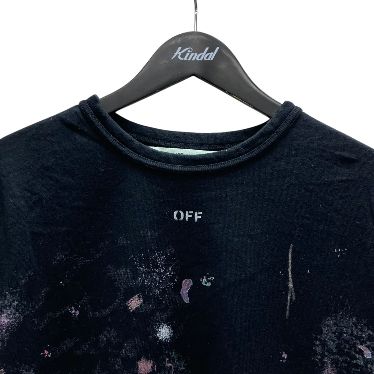 GALAXY BRUSHED TEE ペイント加工 ロゴプリントTシャツ - Image 3