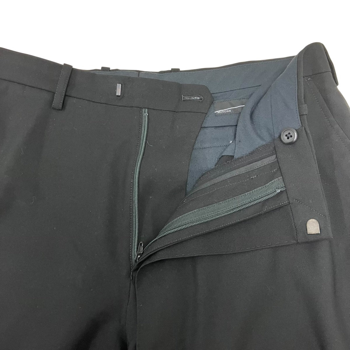 24SS WOOL GABARDINE WIDE SLACKS ウールワイドフレアパンツ - Image 5