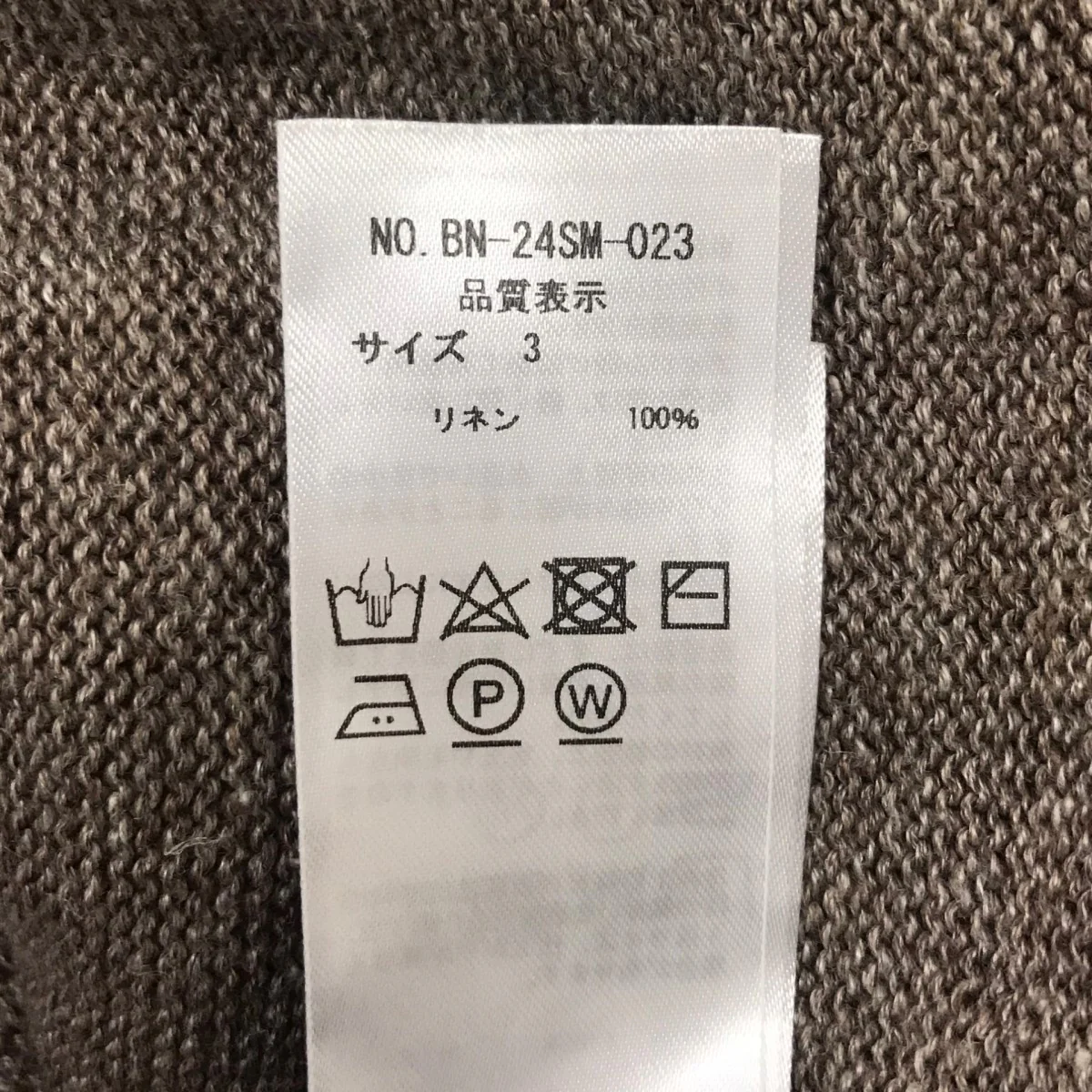 WASHED HIGH COUNT LINEN CREW NECK S S ウォッシュドハイカウントリネンクルーネック ショートスリーブ - Image 6