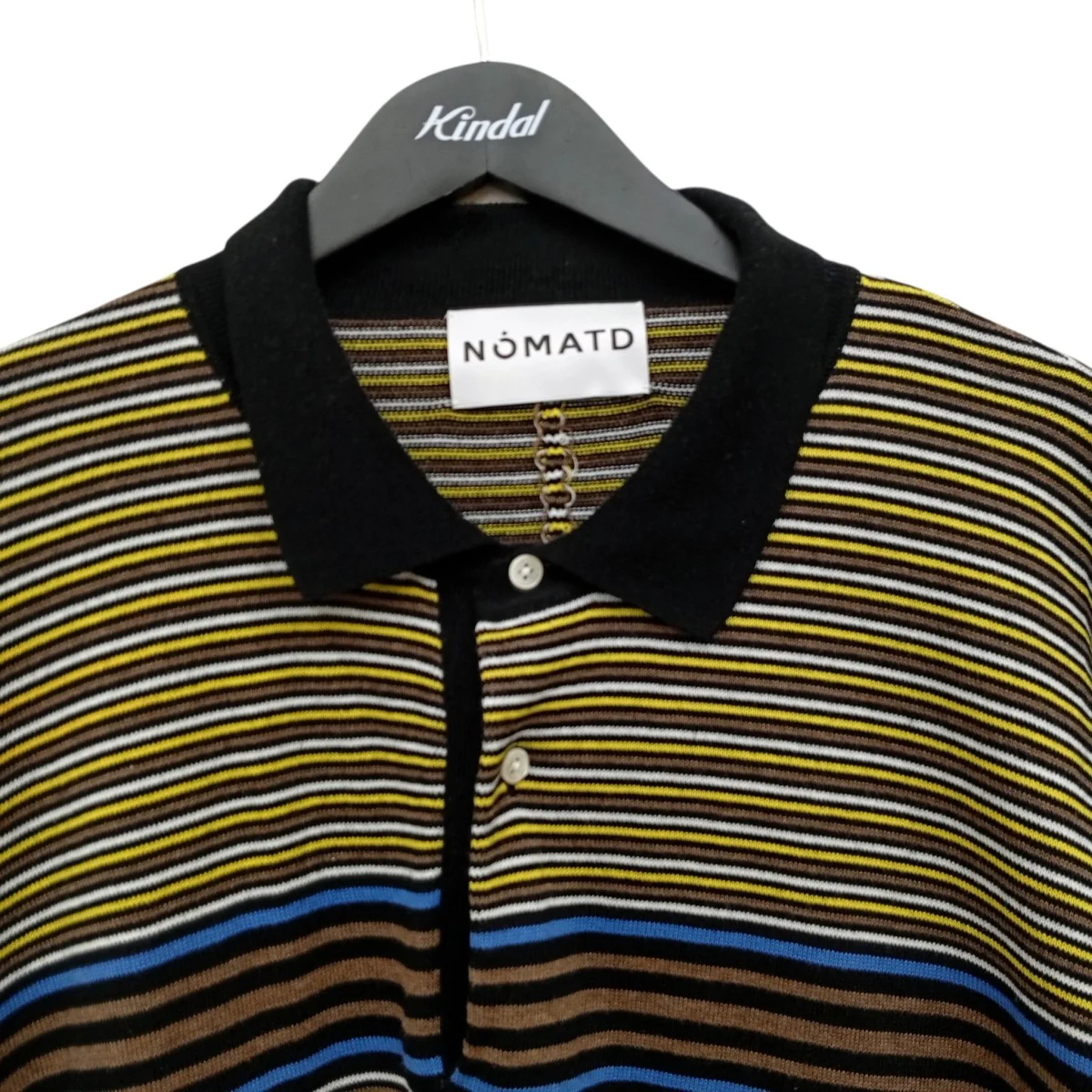 NOMA Stripe Knit PoloポロシャツN37-KN01 - Image 5