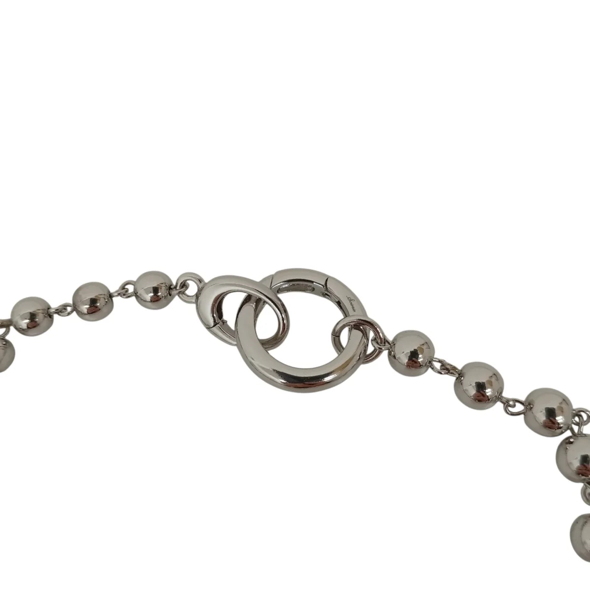 25SSMetal ball carabiner necklaceネックレス131-066 - Image 4