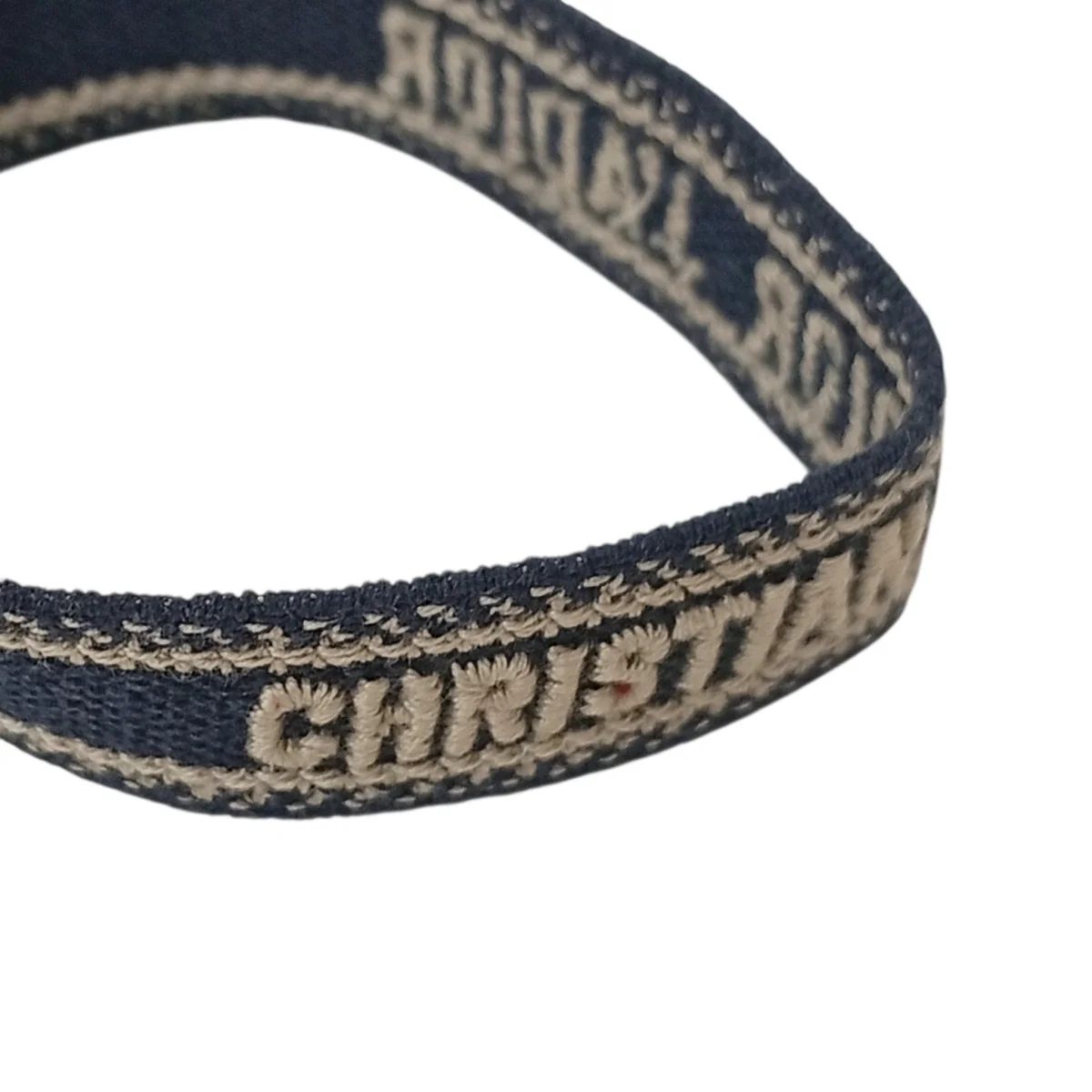 ミサンガ オブリーク ロゴ刺繍ブレスレットB1308ADRCO650U - Image 5