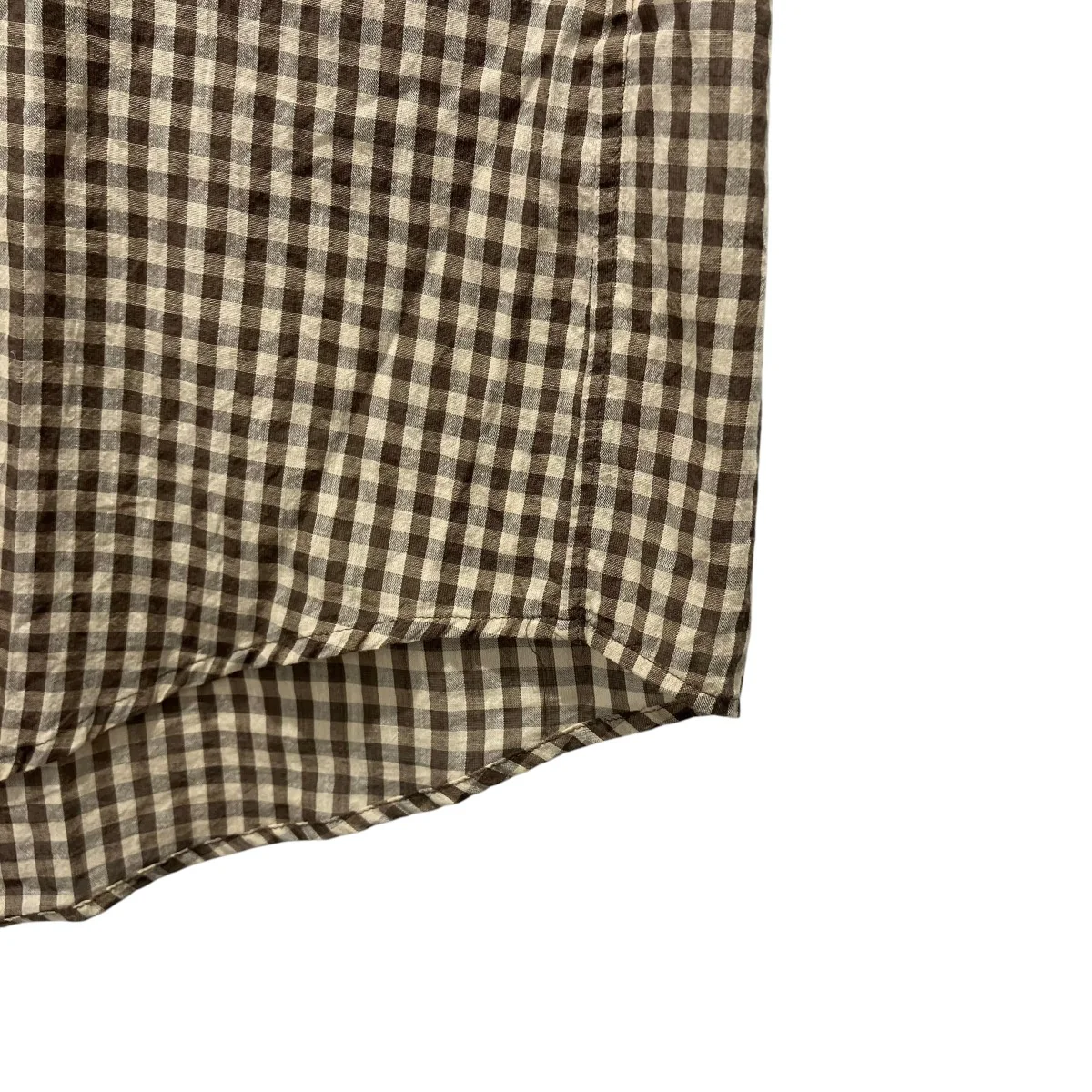 25SSAIRY LIGHT COTTON CHECK BIG SHIRT長袖シャツA25SS01GC - Image 5