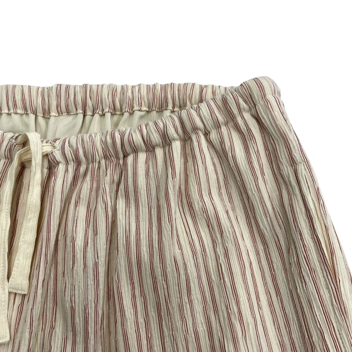 Striped crepe wide pantsイージーパンツUWA230247 - Image 3
