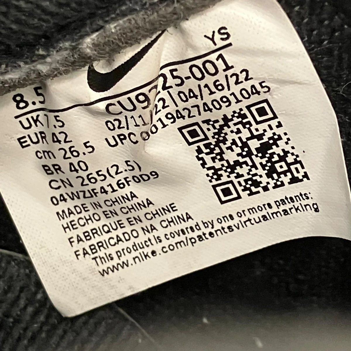 AIR FORCE 1 LOWスニーカーCU9225-001 - Image 6