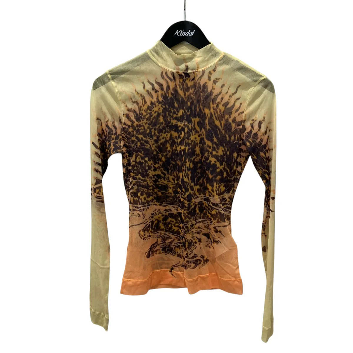 メッシュロングスリーブカットソー長袖Tシャツ