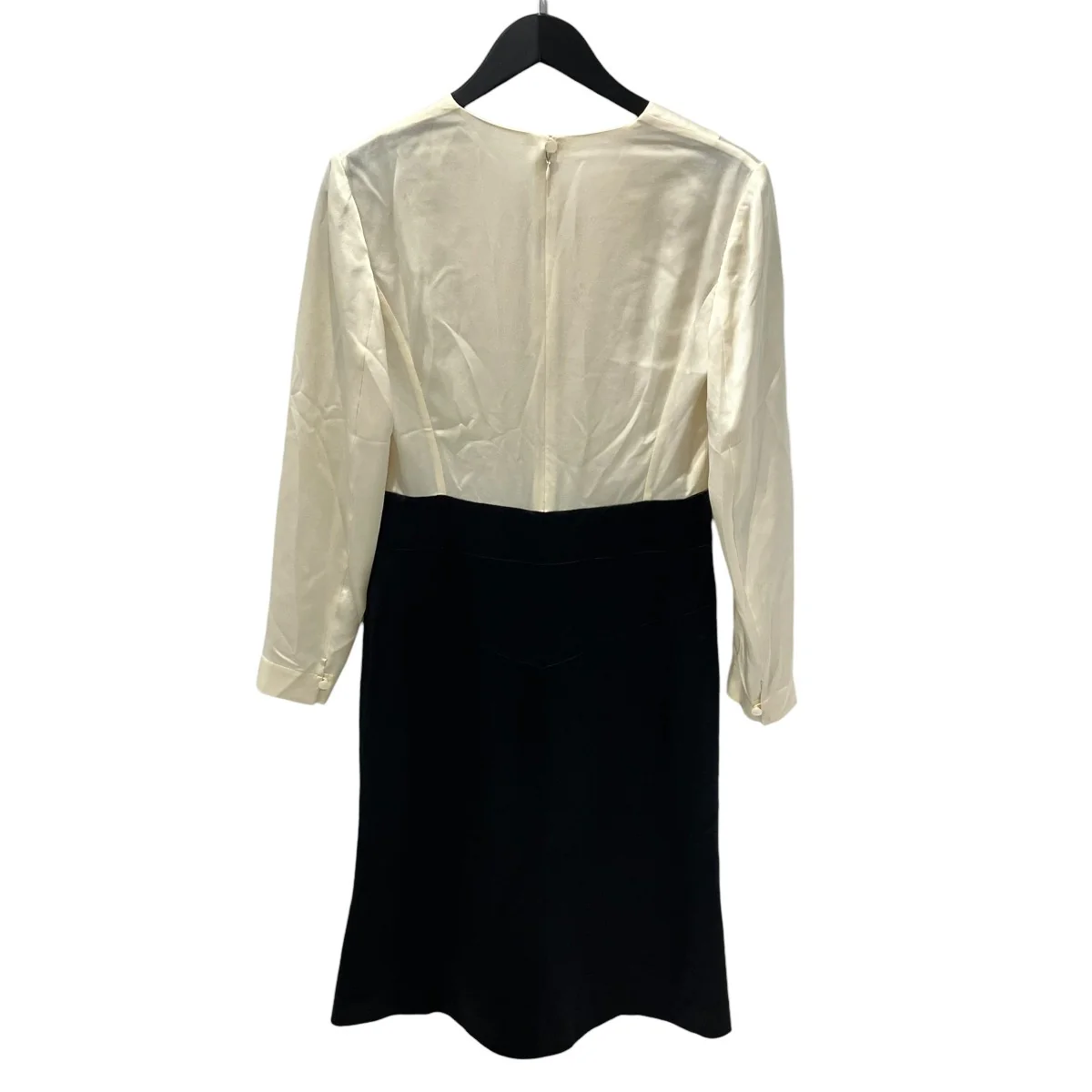 98sVINTAGE COCO BUTTON V NECK SILK DRESSワンピースP11496W02443 - Image 2