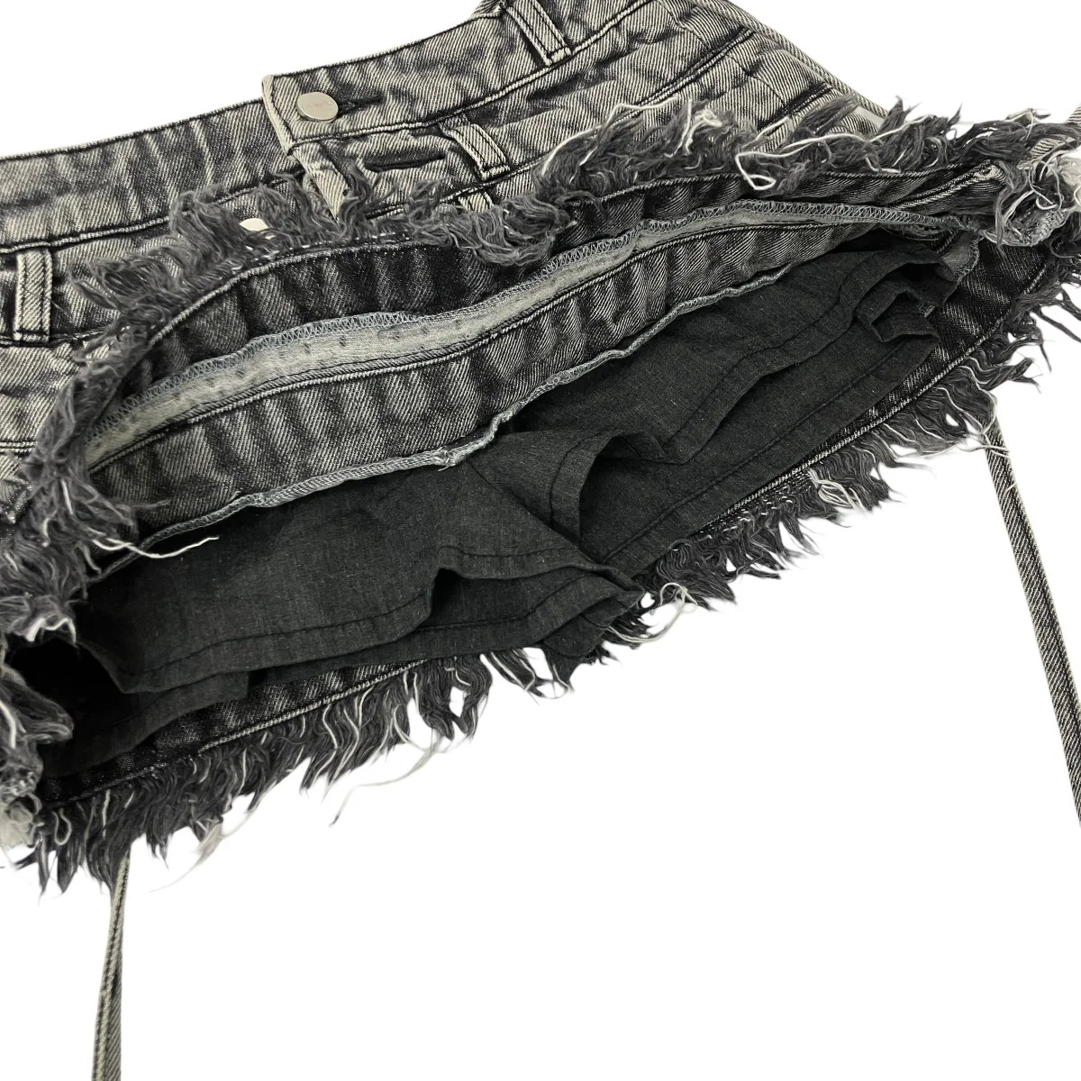 S layered panel skirt mini デニムミニスカート - Image 4