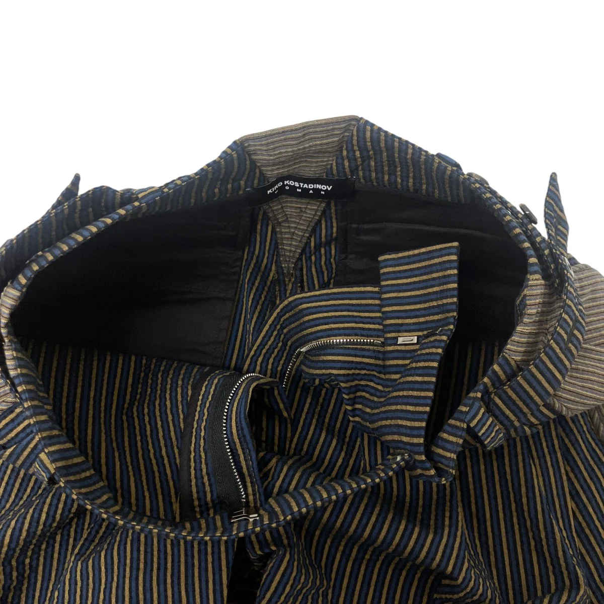 CAUDA PLEATED TROUSERストライプパンツ - Image 4
