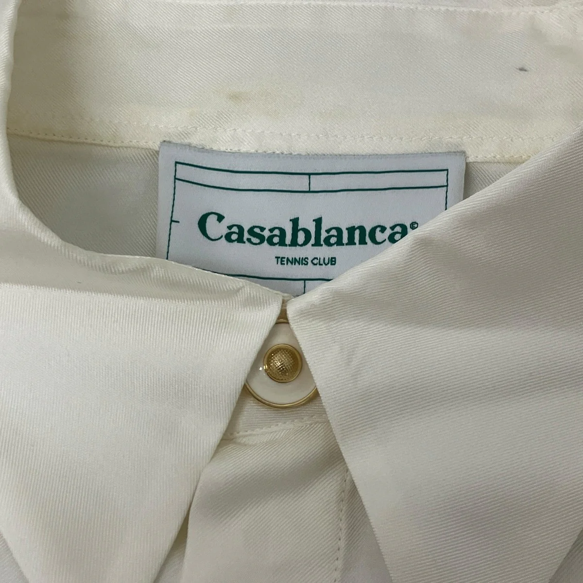 Long-Sleeve Silk Shirt ’Souvenirs De Vacances シルクプリントシャツ - Image 5
