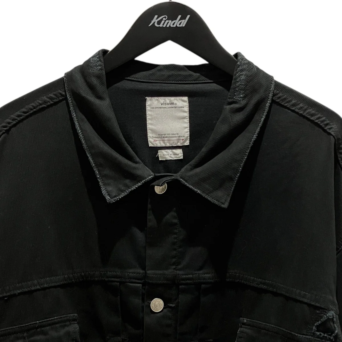 【101XX JKT DRY PIQUE BLACK】トラッカージャケット0122105013024 - Image 3