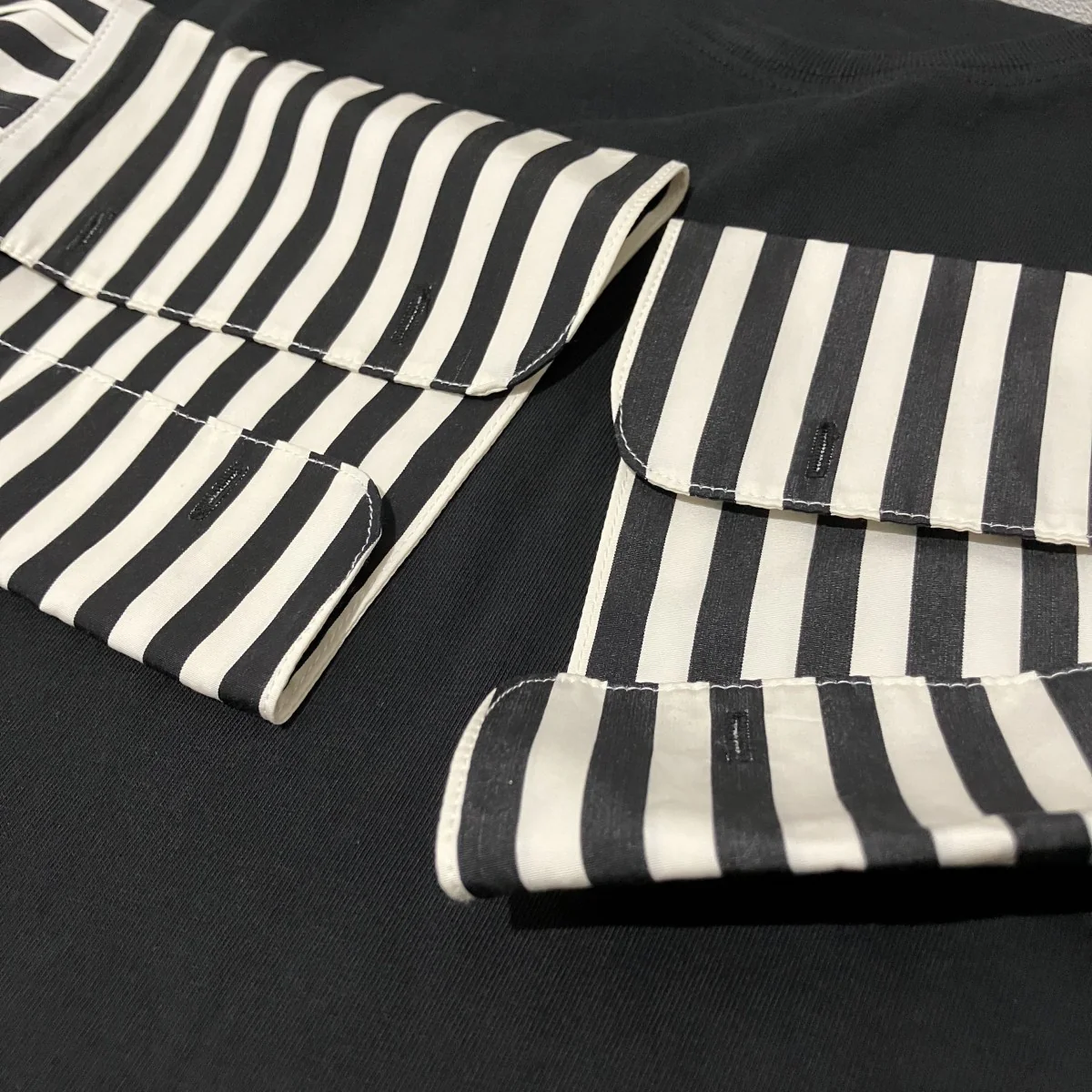 長袖ドッキングTシャツ - Image 6