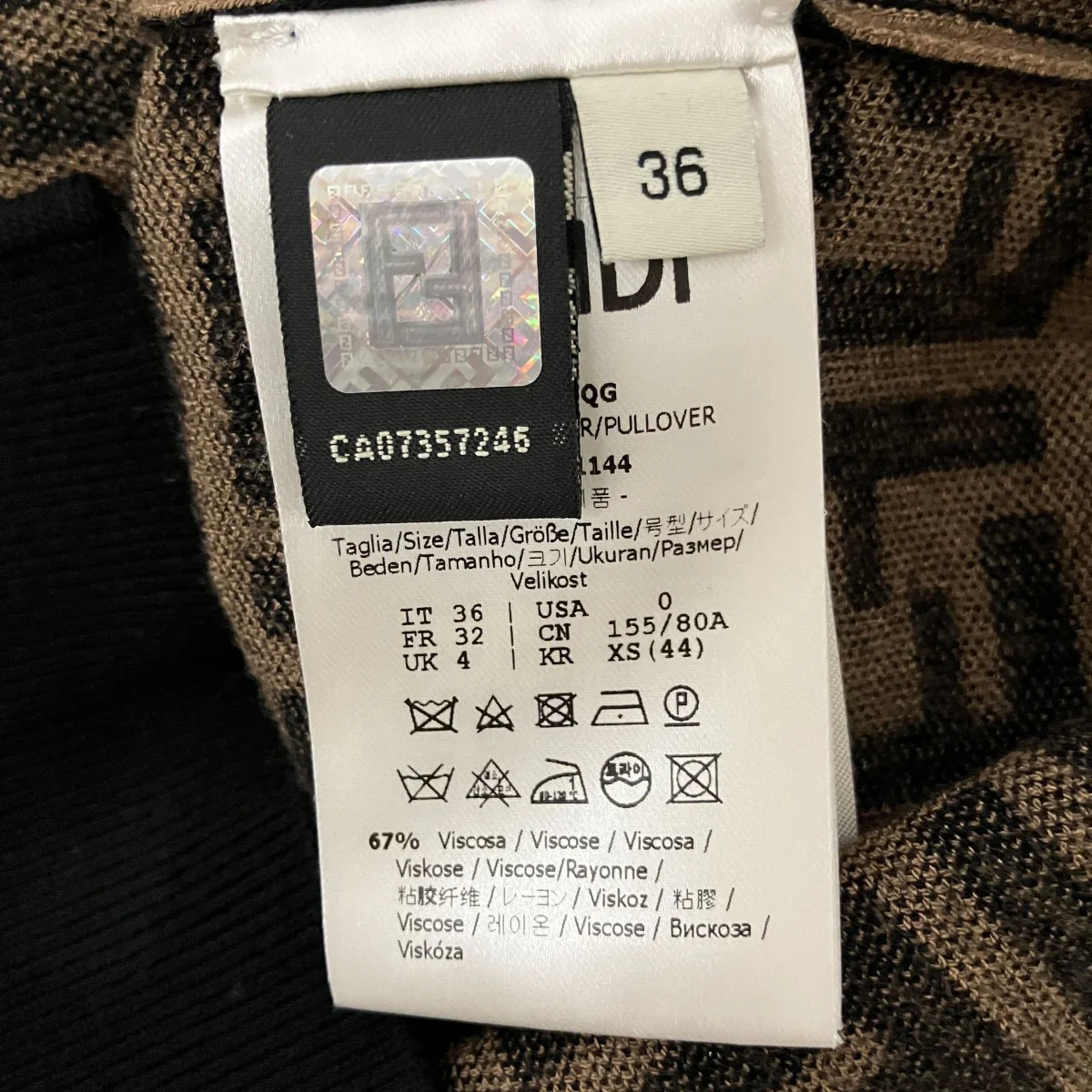 ズッカ柄半袖ニットFZY702 A5QG - Image 7