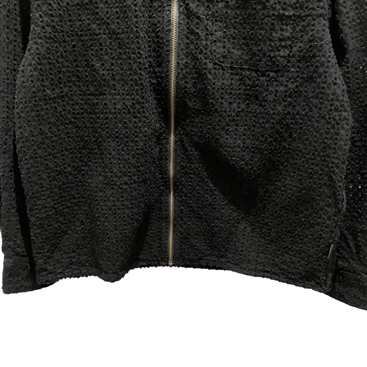 Damaged Denim Shirt JacketジップアップジャケットTN243DSHTL02 - Image 4