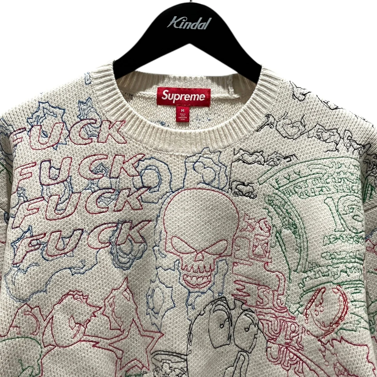 26SS【collage embroidered sweater】クルーネックニット - Image 3