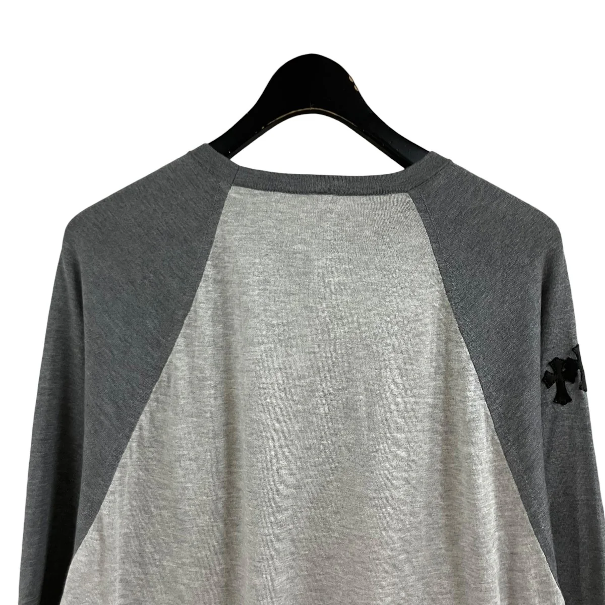 ワイノット クロスパッチ ラグラン シルク x コットン ニットカットソー Tシャツ - Image 4